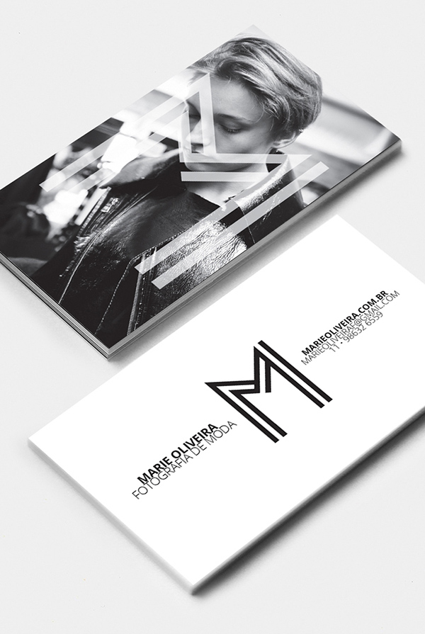 Marie Oliveira Fashion Photography Business Cards