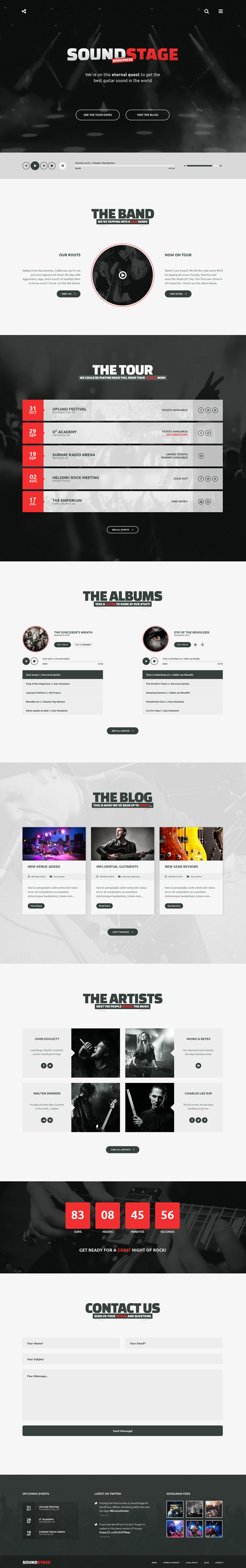 Sound Stage - A Professional WordPress Theme for Music & Bands