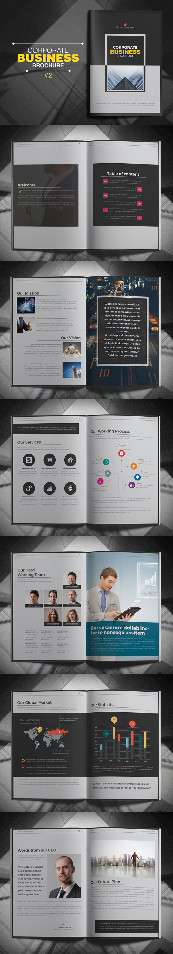 Corporate Business Brochure Design Template