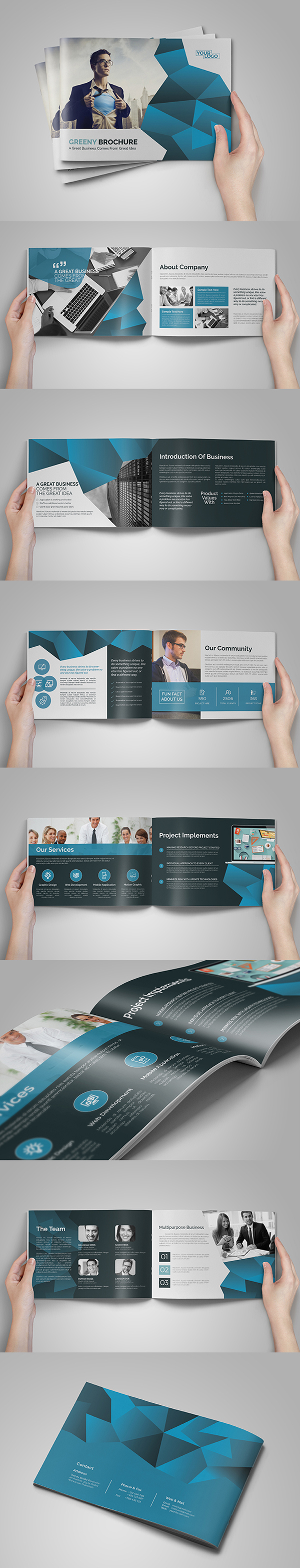A5 Abstract Business Brochure/Catalog