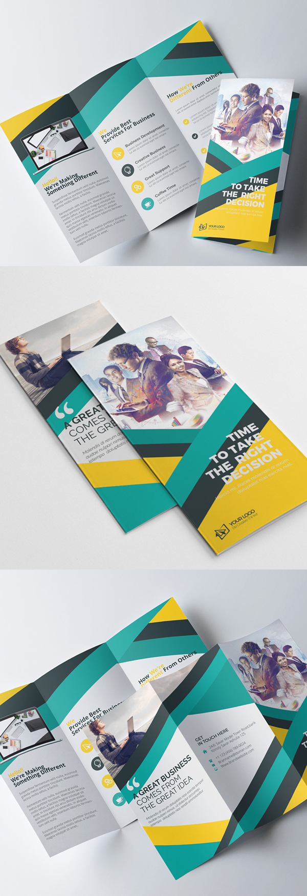 Corporate Tri fold Colorful Brochure Design