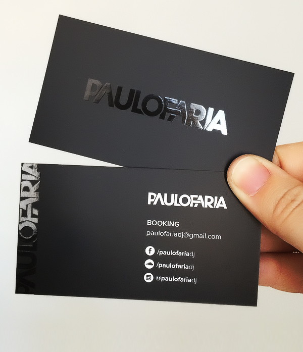 Free Front & Back Business Card in Hand Mockup