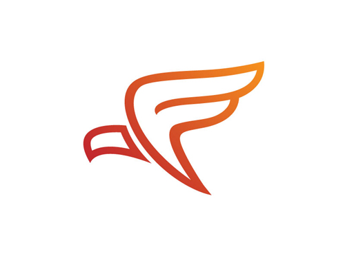 Firebird F Line Art Logo by Adam Weiss