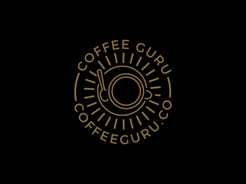 Coffee Cup Circle Logo with a West Coast by Redneck Superhero