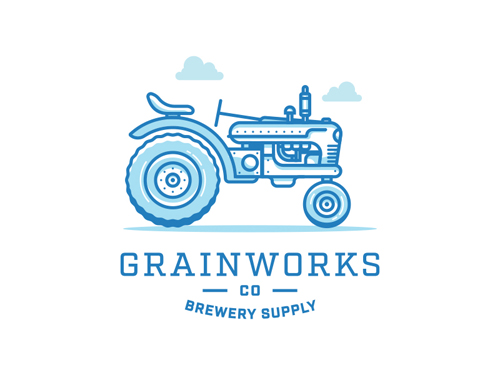 Grainworks Co. Line Logo Design by Jordan Wilson