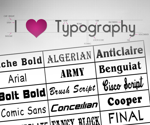 Typography and Fonts