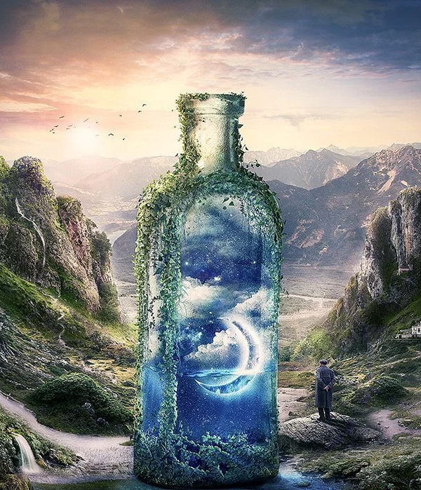 Create a Surreal and Magical Dream Bottle Landscape in Photoshop Tutorial