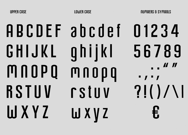 Arch fonts and letters
