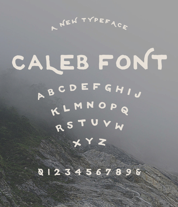 Caleb fonts and letters