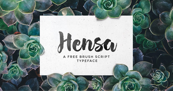 Hensa free fonts