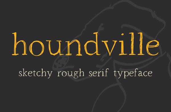 Houndville free fonts