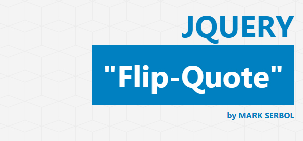 Flip Quote jQuery Plugin