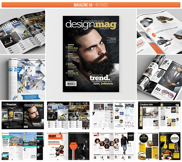 Professional Graphic Design Magazine Templates