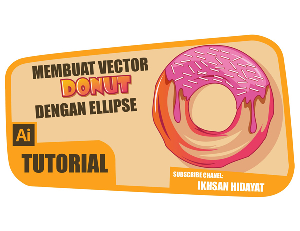 How to creat Donut Vector – Illustrator tutorials