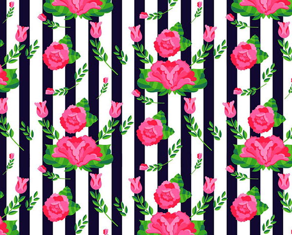 How to Create a Stripes and Flowers Pattern From Scratch in Adobe Illustrator