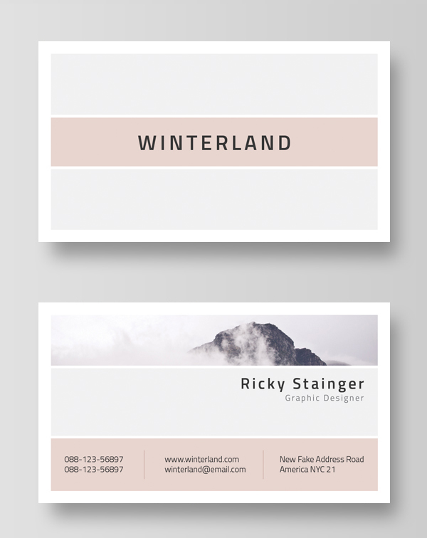 Minimal and Clean Business Card Template