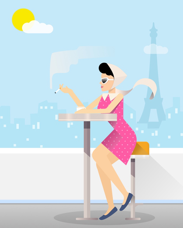 How to Create a Paris Lifestyle Illustration in Sketch