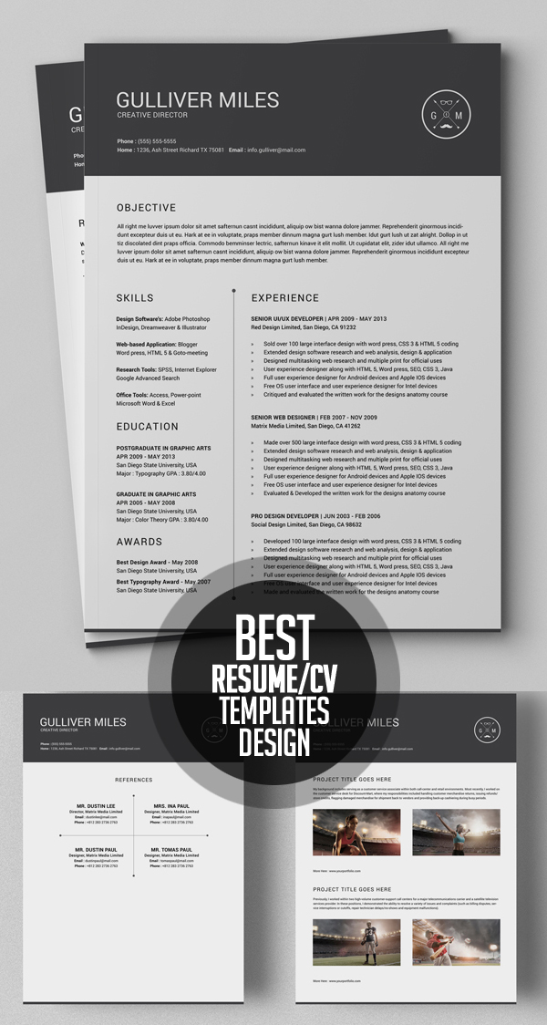 Best Resume Template Design (2 Pages Resume)