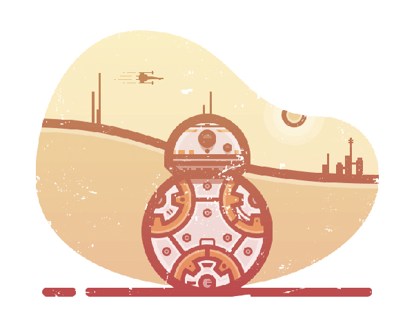 How to Create a Star Wars BB8 Illustration in Adobe Illustrator
