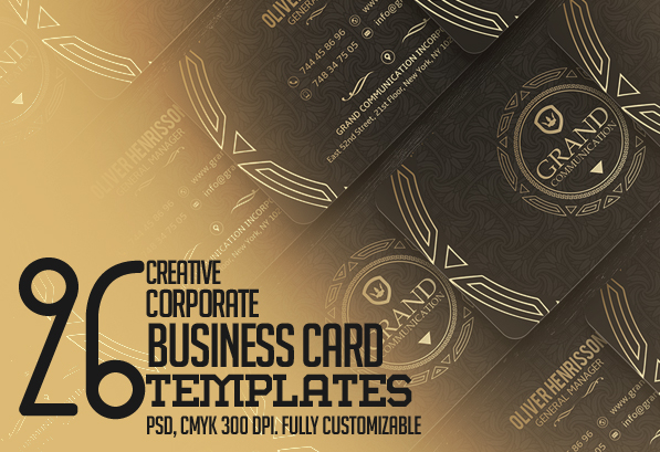 creative business cards psd templates free download