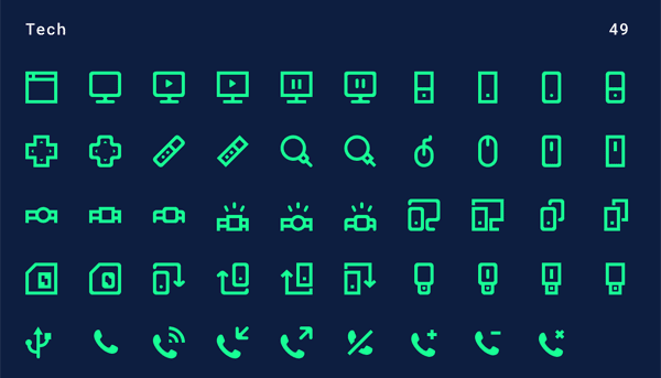Free Minimal Vector Icon Pack -10