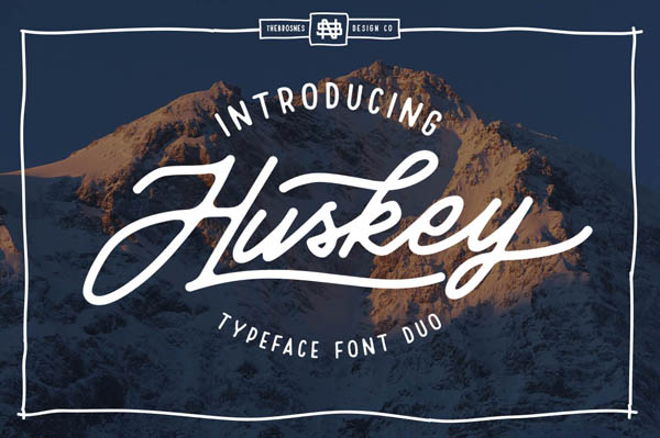 Huskey Script Font