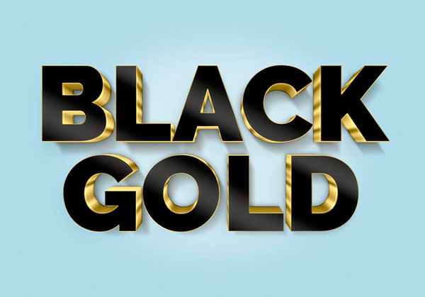How to Create a 3D Black and Gold Text and Logo Mockup