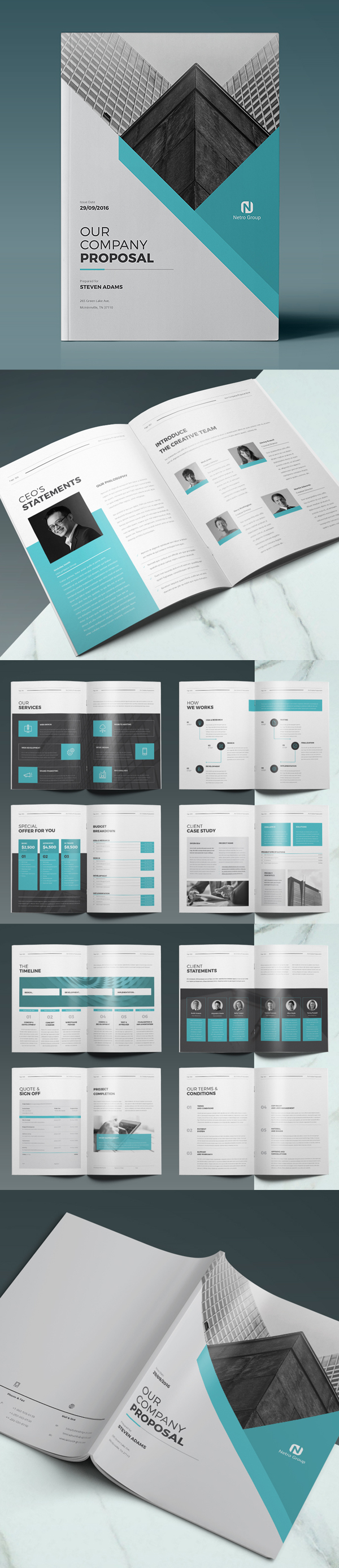100 Professional Corporate Brochure Templates - 4