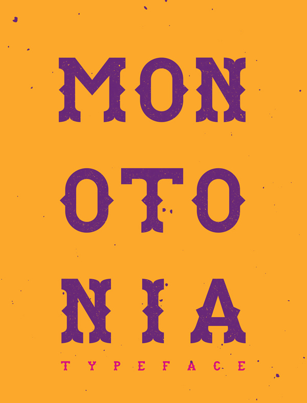 Monotonia Free Font