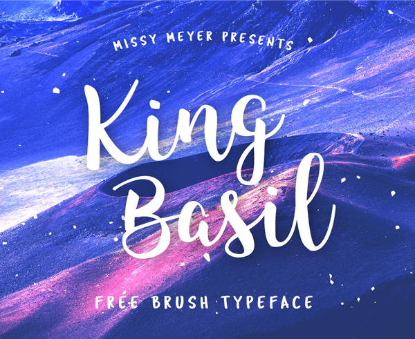 ing Basil Free Brush Font