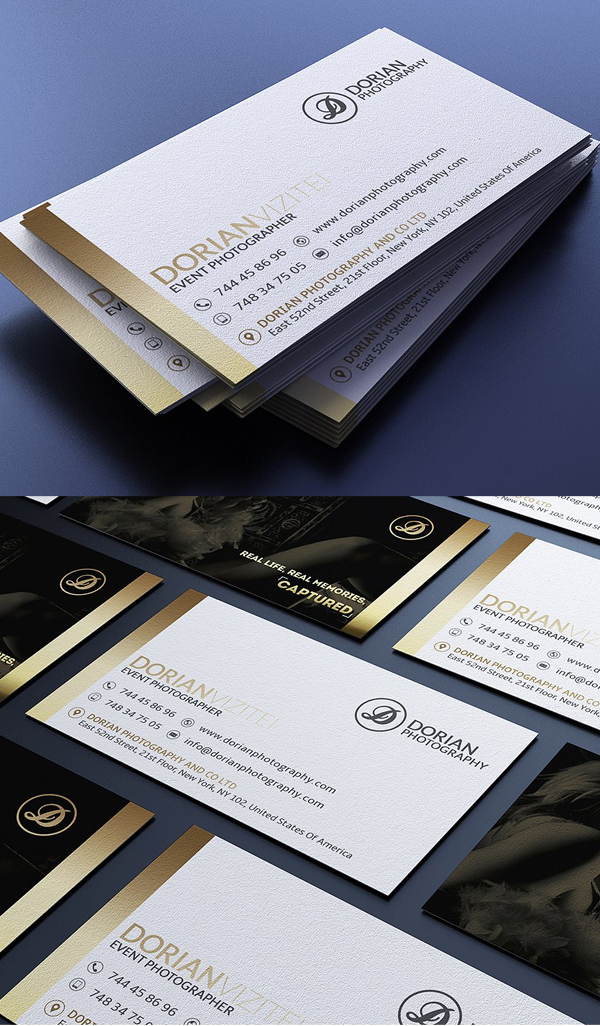 Elegant Gold Business Card Design