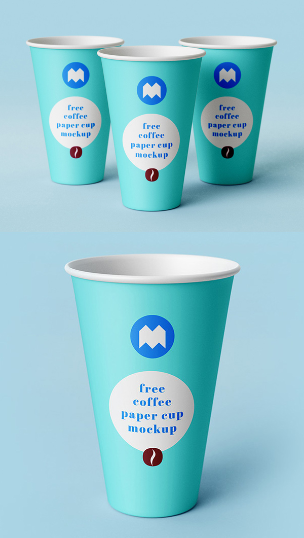 Free Coffee Paper Cup PSD Mockup