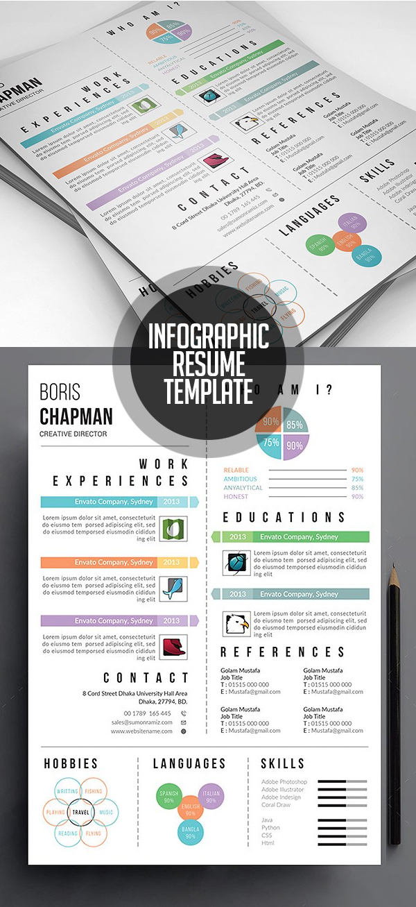 Creative Infographic Resume/CV Template