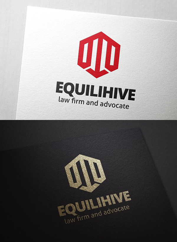 Equilihive Law Logo Template
