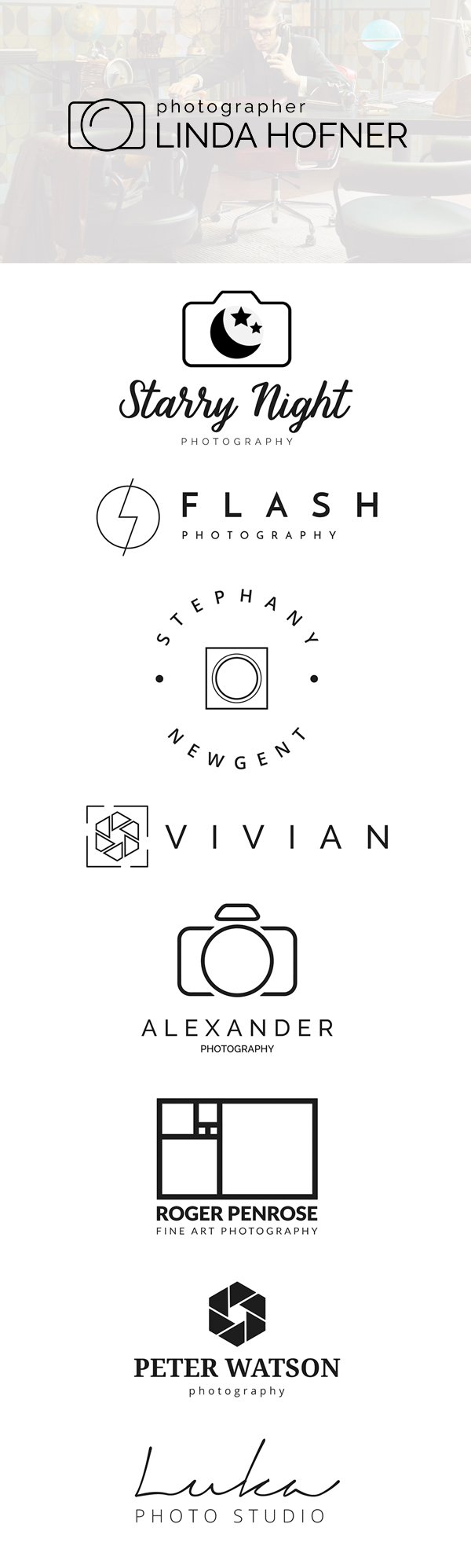 Free Photography Logo Templates PSD Design