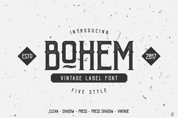 Bohem Press Free Font