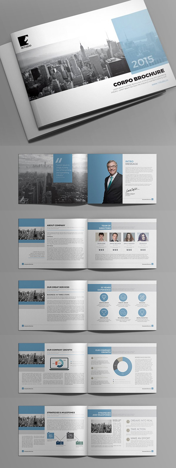 100 Professional Corporate Brochure Templates - 18