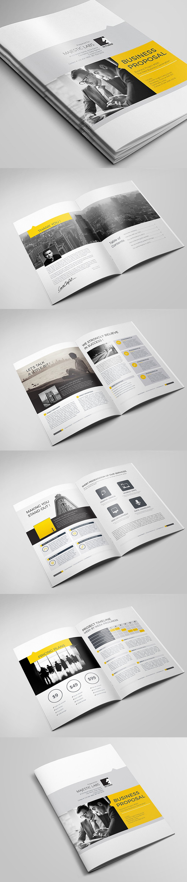100 Professional Corporate Brochure Templates - 20