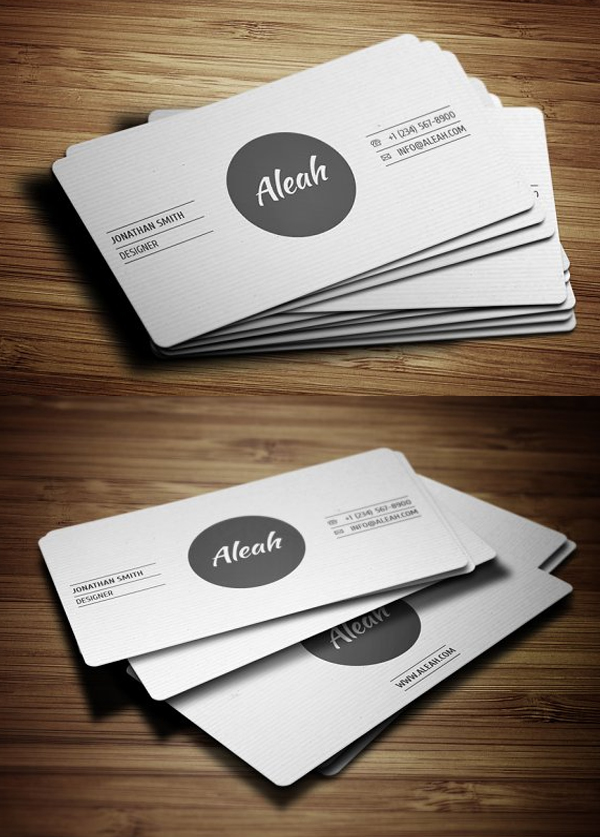 Simple Textured Business Card