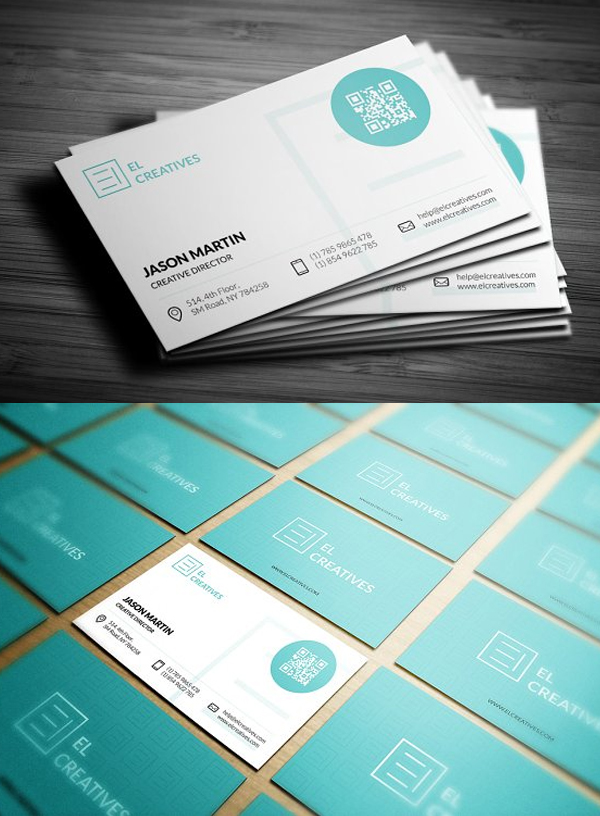 Creative Blue Business Card