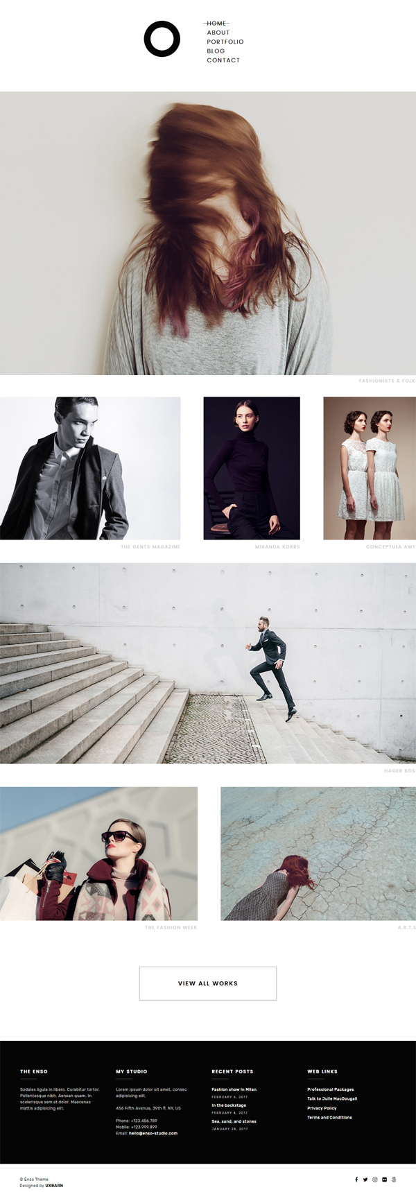 Enso – Minimal Photography and Portfolio WordPress Theme