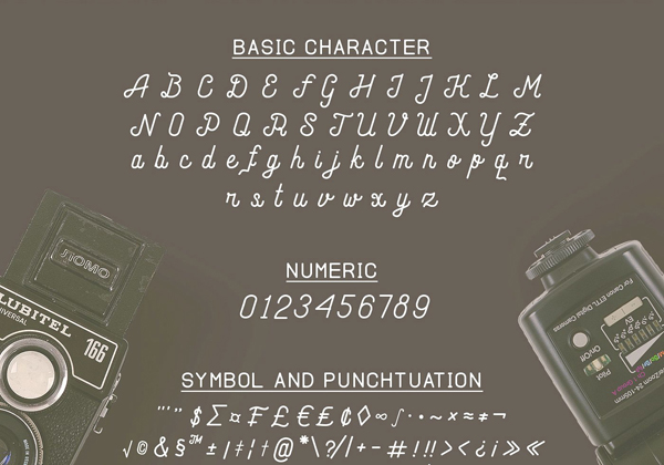 Andara Free Font Letters