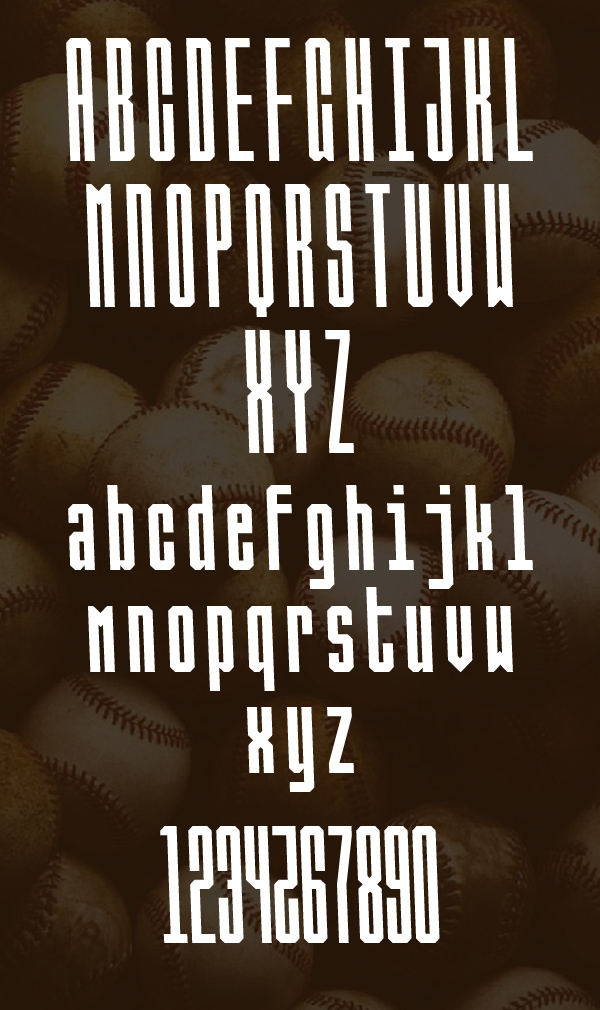 Ballbase Free Font Letters