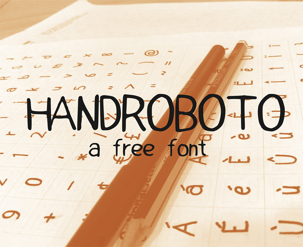 HandRoboto Free Font