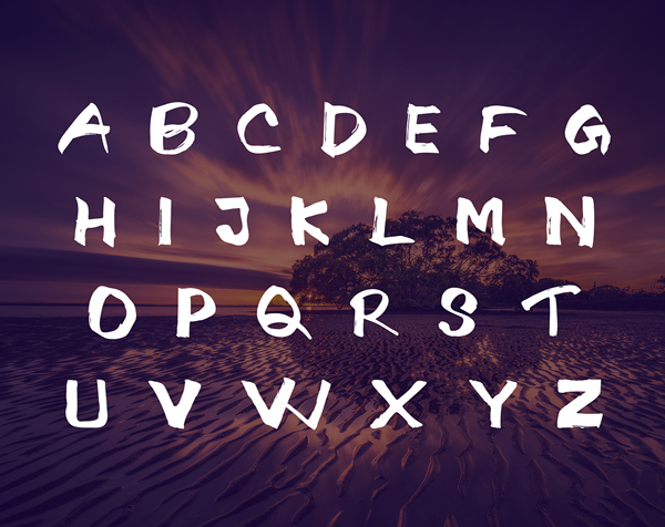 Israt Free Font Letters