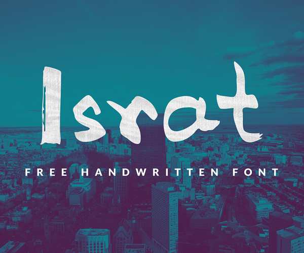Israt Free Brush Font