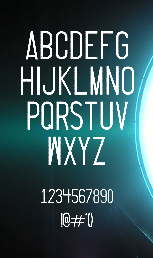 Thruster Free Font Letters