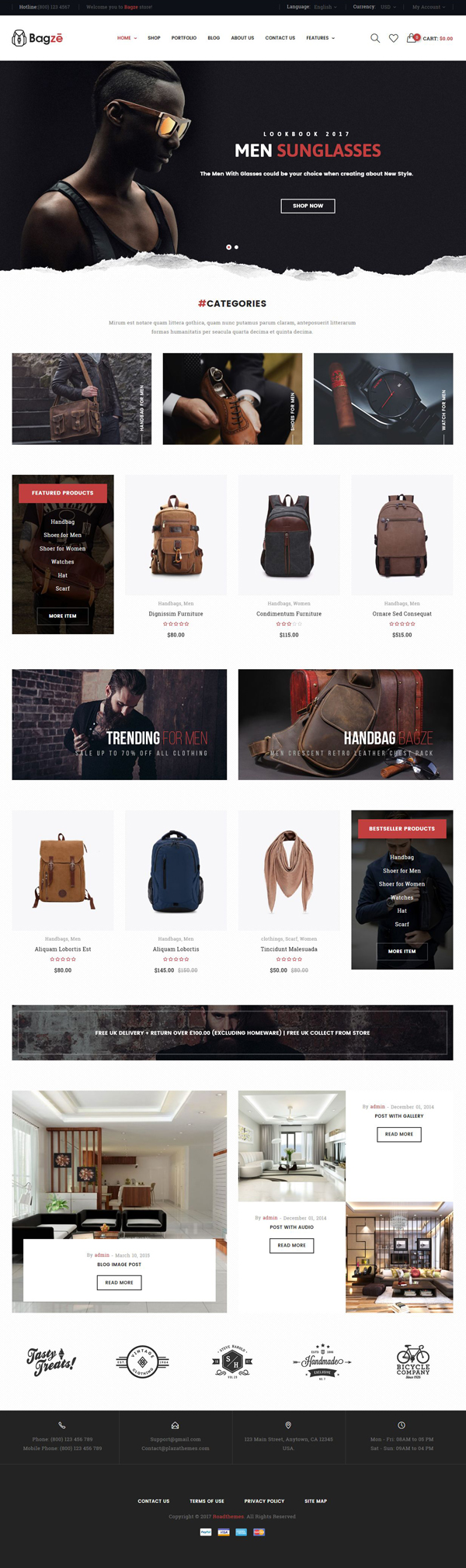 Bagze - Bag Shop WooCommerce WordPress Theme