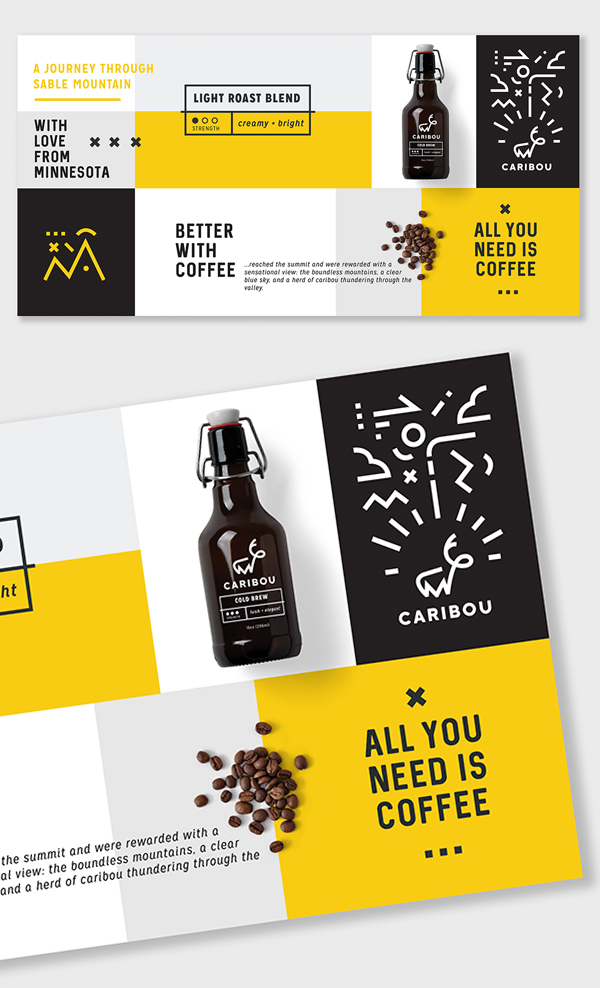 Branding: Caribou Coffee - Business Card