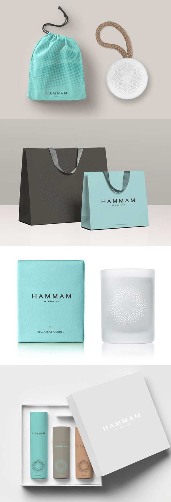 Branding: HAMMAM AL ÁNDALUS - Packaging Design